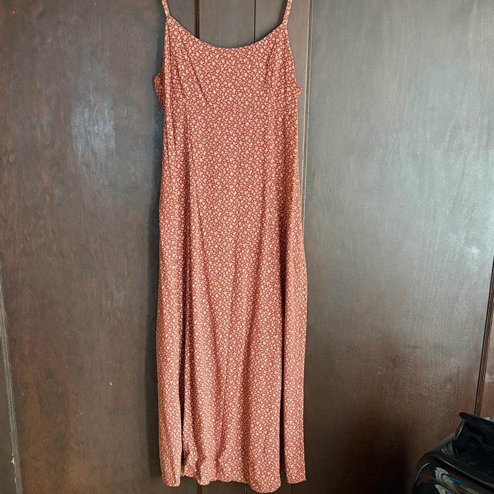 Brandy Melville Rust Floral Maxi Dress